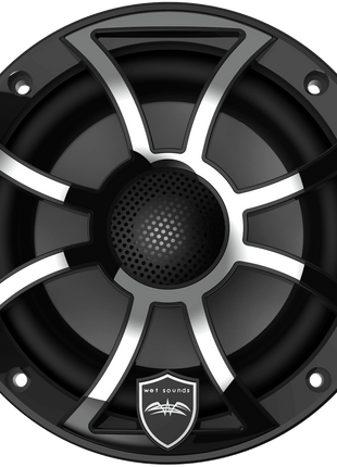 Wetsounds REVO 6-XS-B-SS 6.5" 300W Marine/Boat RGB Coaxial Speakers+Black XS Grills - Showtime Electronics