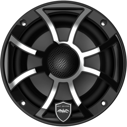 Wetsounds REVO 6-XS-B-SS 6.5" 300W Marine/Boat RGB Coaxial Speakers+Black XS Grills - Showtime Electronics
