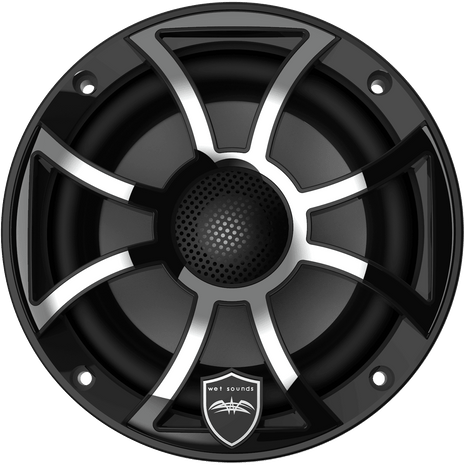 Wetsounds REVO 6-XS-B-SS 6.5" 300W Marine/Boat RGB Coaxial Speakers+Black XS Grills - Showtime Electronics