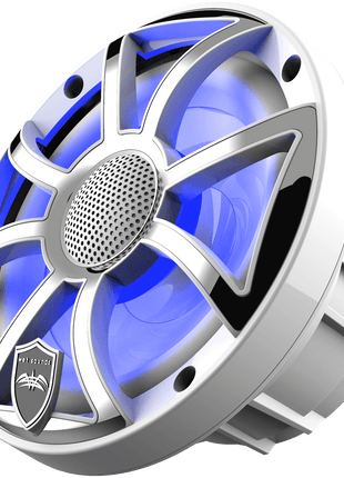 Wetsounds REVO 6-XS-W-SS 6.5" 300W Marine/Boat RGB Coaxial Speakers+Silver XS Grills - Showtime Electronics