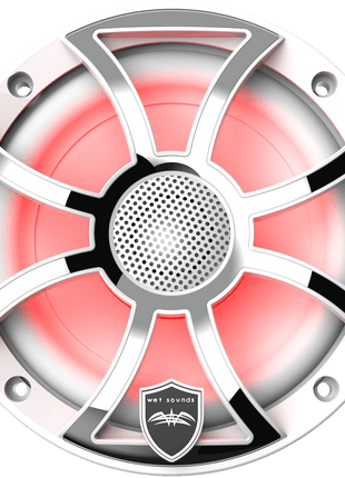 Wetsounds REVO 6-XS-W-SS 6.5" 300W Marine/Boat RGB Coaxial Speakers+Silver XS Grills - Showtime Electronics
