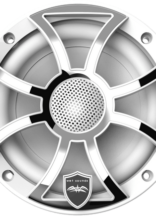 Wetsounds REVO 6-XS-W-SS 6.5" 300W Marine/Boat RGB Coaxial Speakers+Silver XS Grills - Showtime Electronics