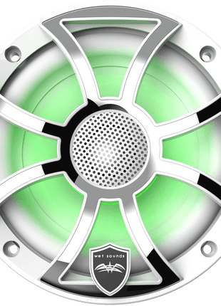 Wetsounds REVO 6-XS-W-SS 6.5" 300W Marine/Boat RGB Coaxial Speakers+Silver XS Grills - Showtime Electronics