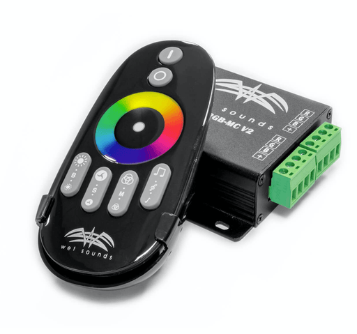 Wetsounds RF-RGB-MC V2 RF RGB Music Controller W/ Touch Activated Remote - Showtime Electronics