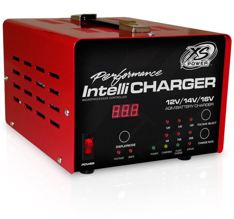 XS Power 1005E 12V/14V/16V 5A/15A/25A Battery Intellicharger w/ 110V/220V Input - Showtime Electronics