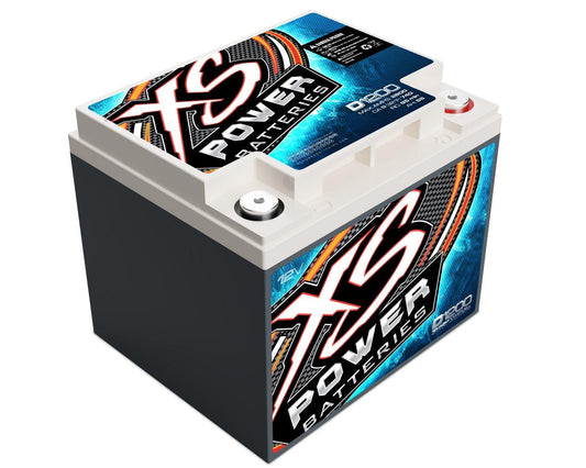 XS Power D1200 12 Volt AGM 2600 Amp Sealed Car Audio Battery/Power Cell+Terminal - Showtime Electronics