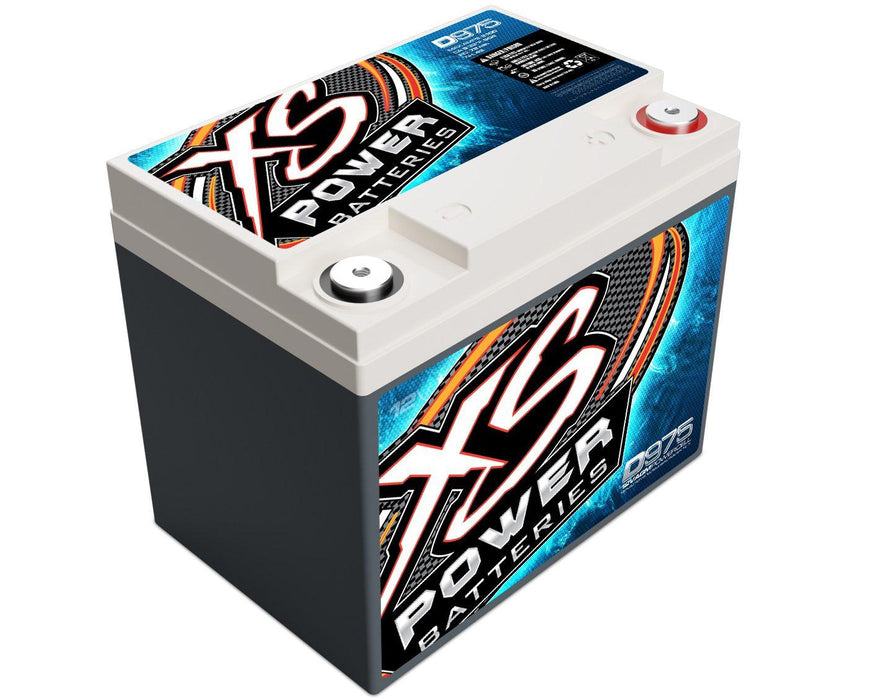 XS Power D975 12 Volt AGM 2100 Amp Sealed Car Audio Battery/Power Cell+Terminals - Showtime Electronics