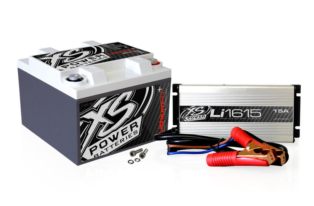 XS Power Li-S925-16 16V Lithium Car Audio Battery+ Li1615 Charger - Showtime Electronics