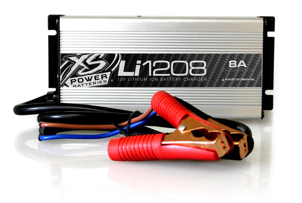 XS Power Li1208 12V High Frequency 8A Lithium IntelliCharger  Battery Charger - Showtime Electronics