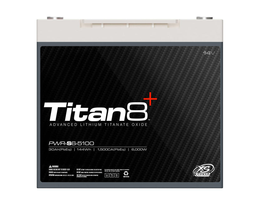 XS Power PWR-S6 Group 51 Titan8 14V Lithium 2000A 144 Energy Wh Battery for 6000 Watts - Showtime Electronics