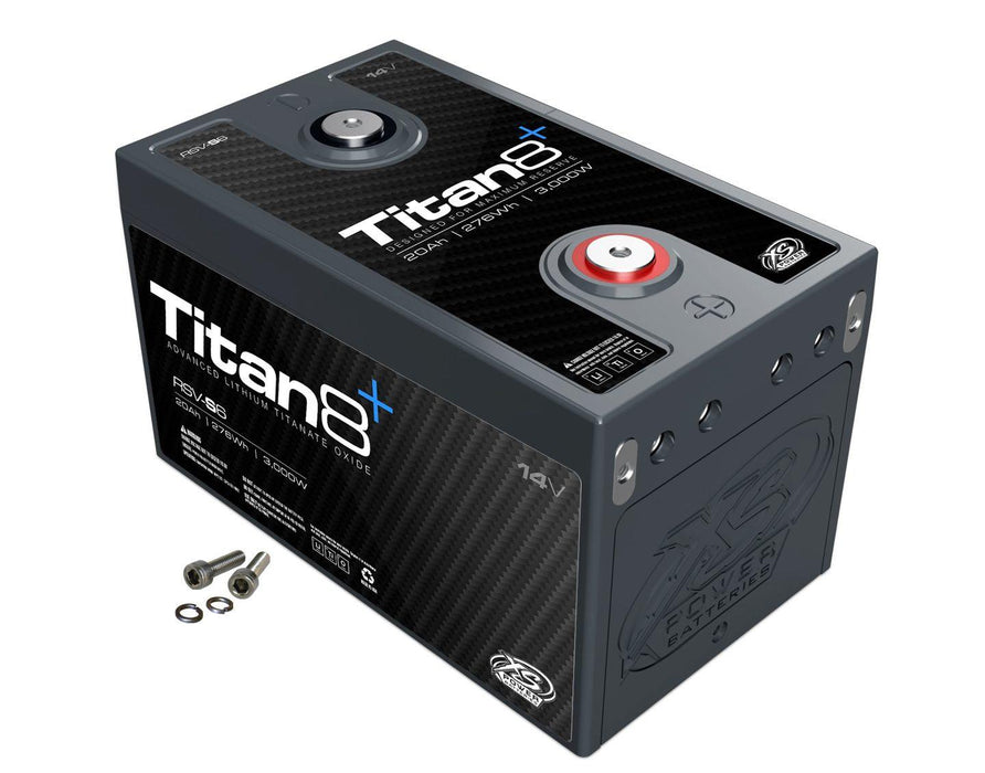 XS Power RSV-S6 Titan8 14V Lithium 1000A 276 Energy Wh Battery for 3000 Watts - Showtime Electronics