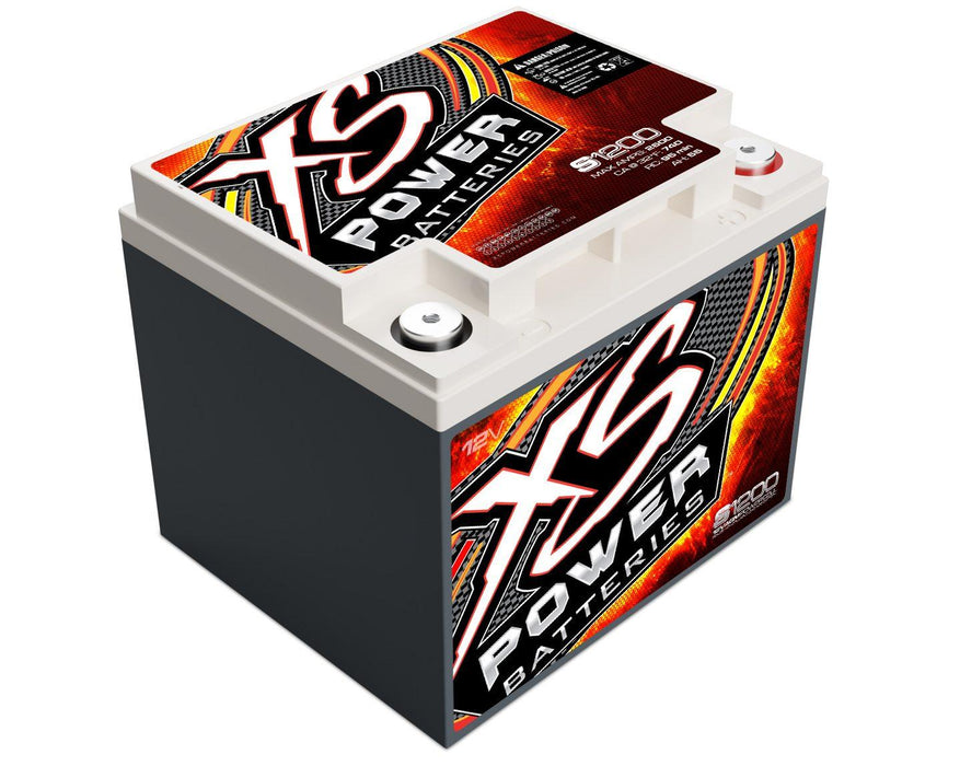 XS Power S1200 12 Volt AGM 2600 Amp Sealed Starting/Racing Battery/Power Cell - Showtime Electronics