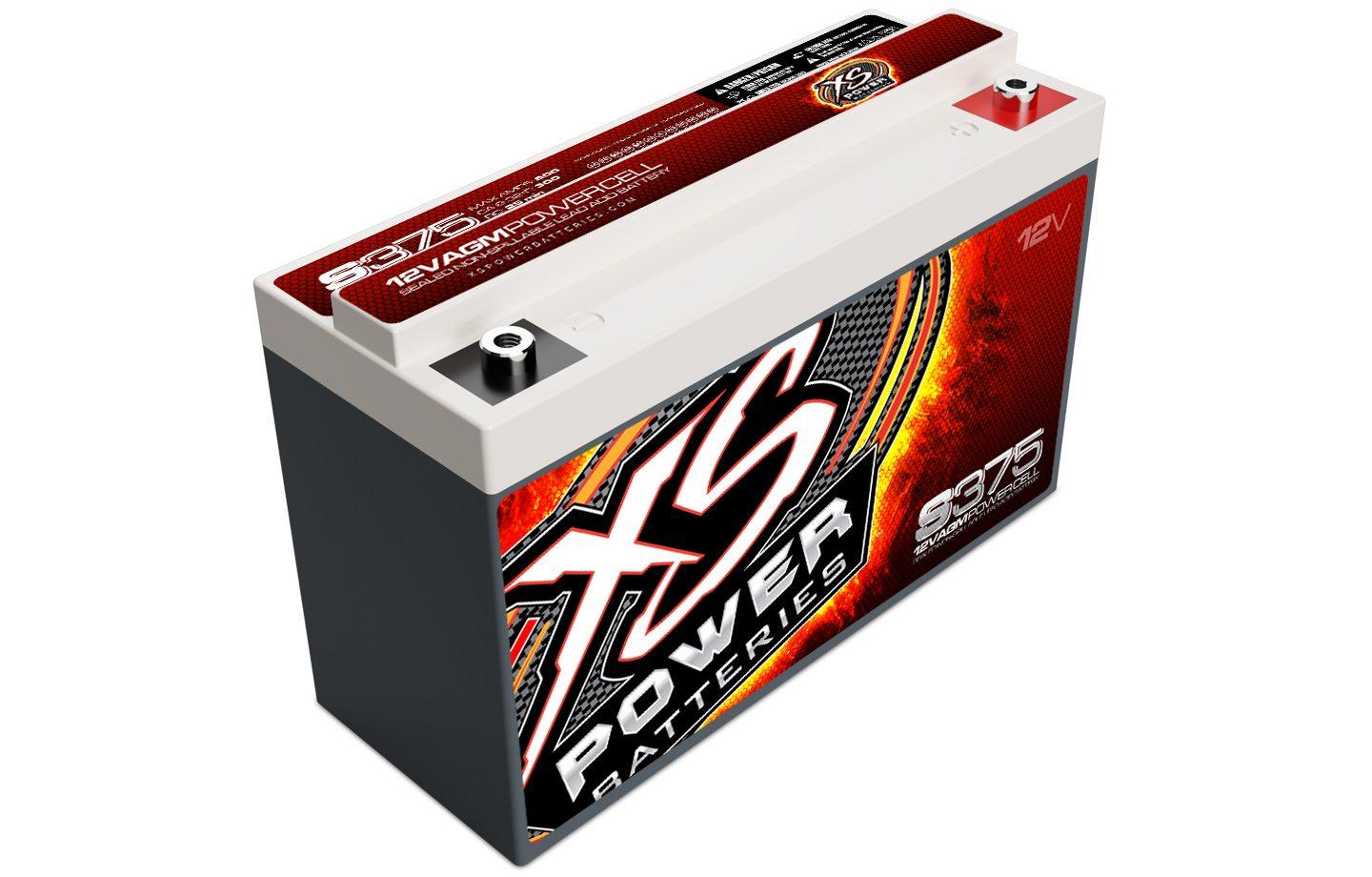 XS Power S375 12 Volt AGM 800 Amp Sealed Starting/Racing Battery/Power Cell - Showtime Electronics