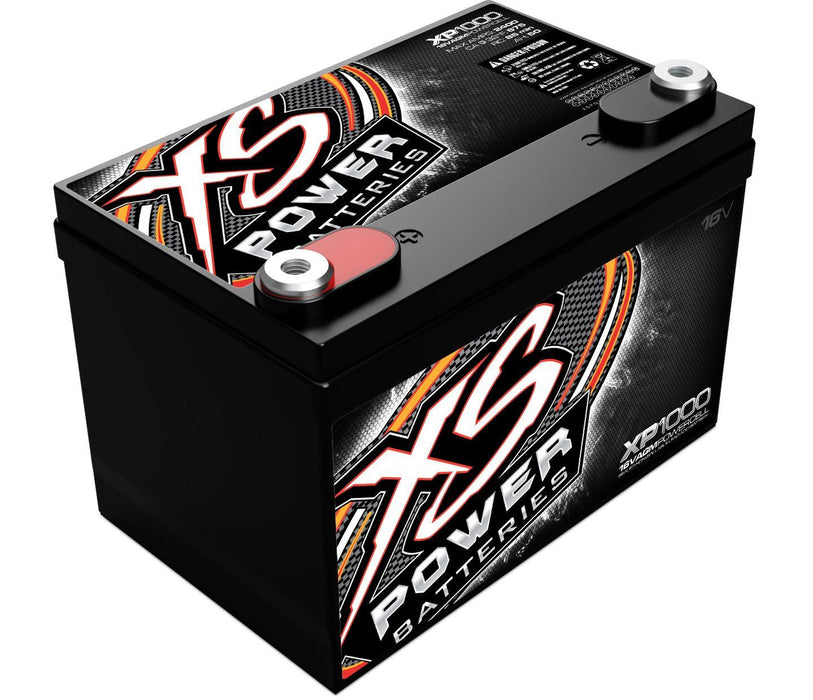 XS Power XP1000 16V AGM 2400 Amp Sealed Car Audio Battery/Power Cell+Terminal - Showtime Electronics